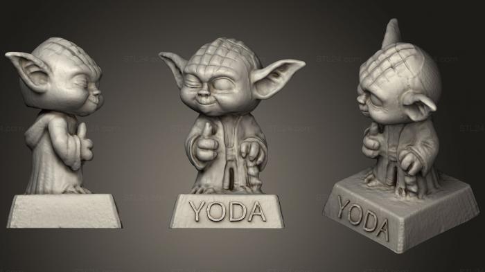 Toys (Thumbsup Yoda Mod, TOYS_0663) 3D models for cnc